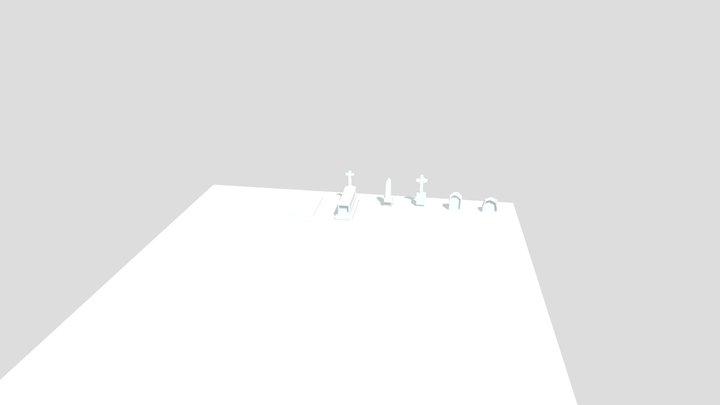 Cmentarz (Cemetery). 3D Model
