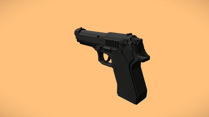 Beretta M9 3D Model