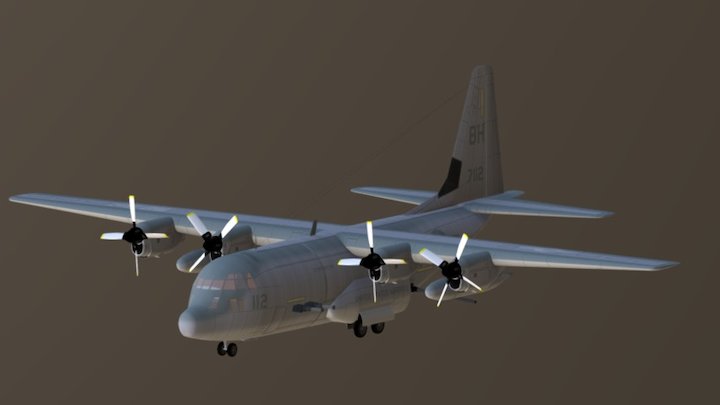 Lockheed-ac-130-hercules 3D Model