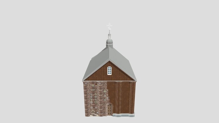 Kalozha Church in Horadnia, Belarus 3D Model