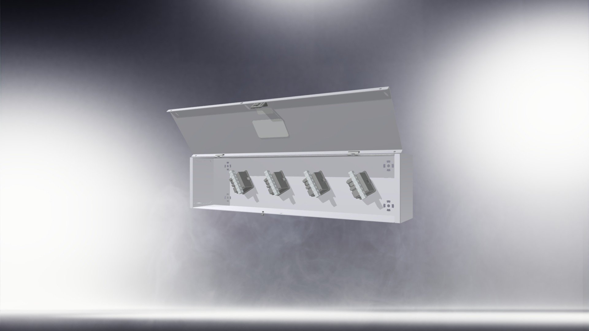 Splitter boxes & troughts eemac/nema 1 (1100 T) — Sketchfab embed 3D viewer