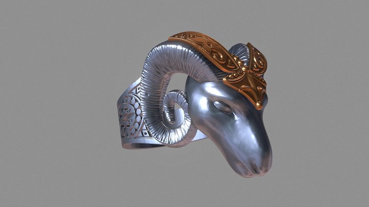 Sheep Ring 3D Model