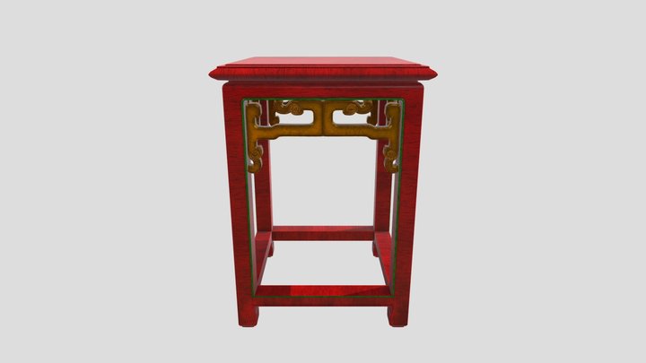 Chinese Traditional Chair 3D Model