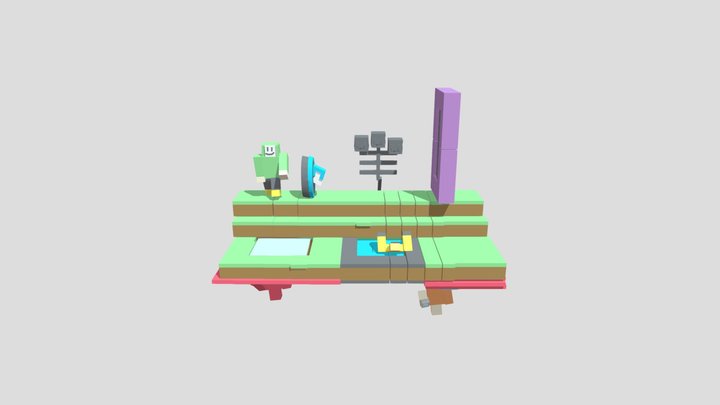 A crossover 3D Model