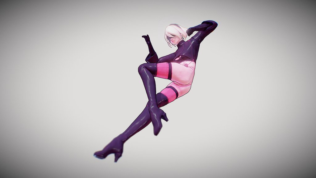 Nier Automata - 2B flying
