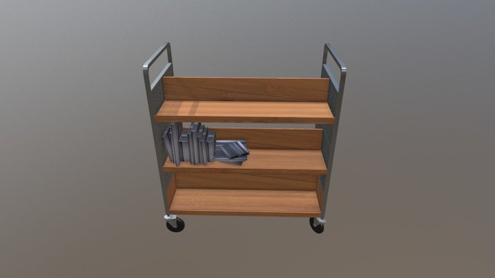 Library Cart Nanda 3D Model
