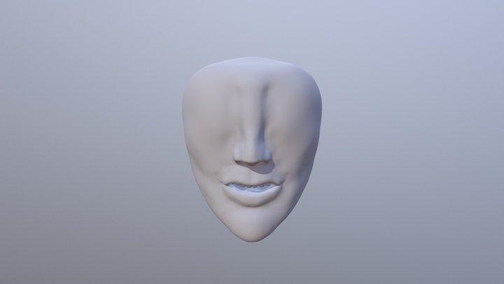 Nose And Mouth Day1 SculptJanuary2018 3D Model