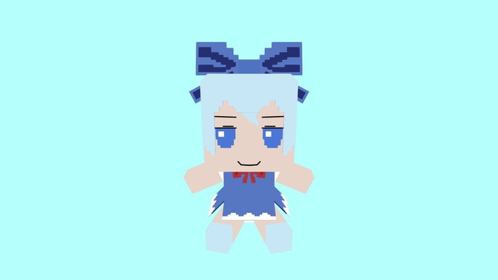 Cirno Fumo 3D Model