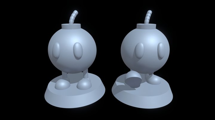 💥 Bob Omb & Bobomb STL 💥 [Bob-Omb] 💣 3D Model