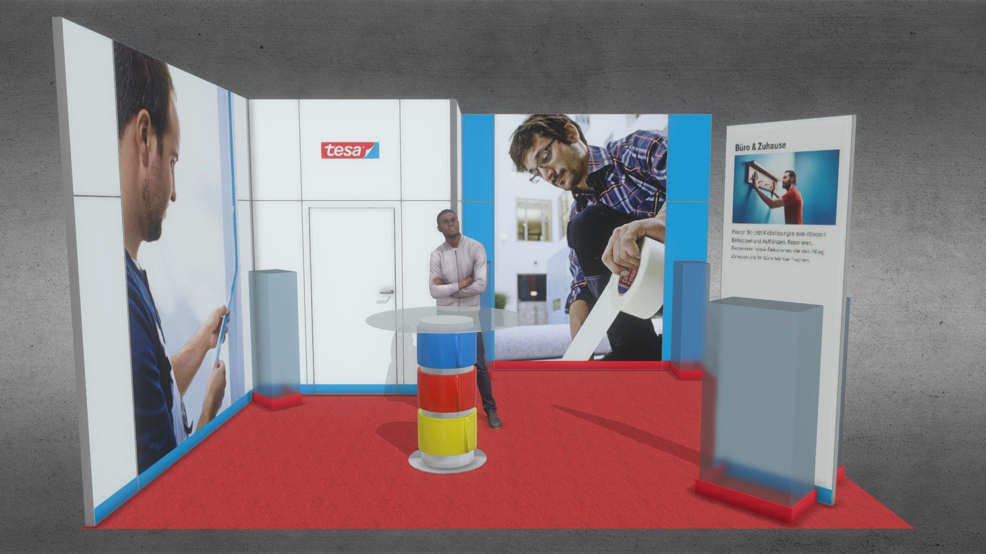 Tesa SE 2018 - Messestand 5 x 4 m - Variante 2b