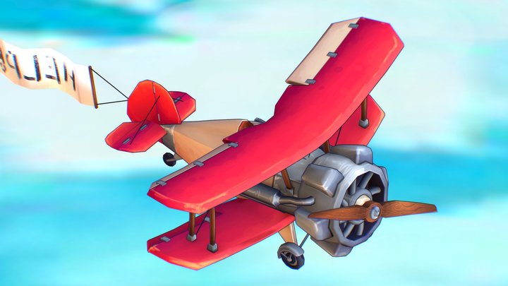 DAE The Flying Circus - Bucker Jungmeister 3D Model