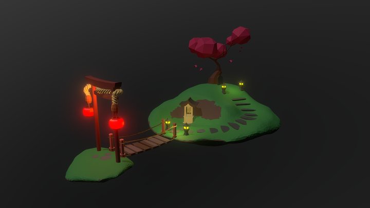 Diorama Japan Islands 3D Model