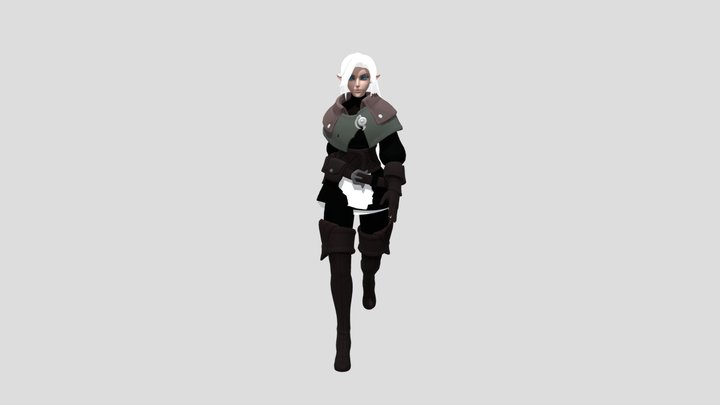 Walking Cycle 3D Model