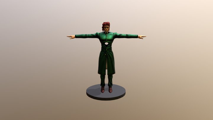Noriaki Kakyoin Pen Holder 3D Model