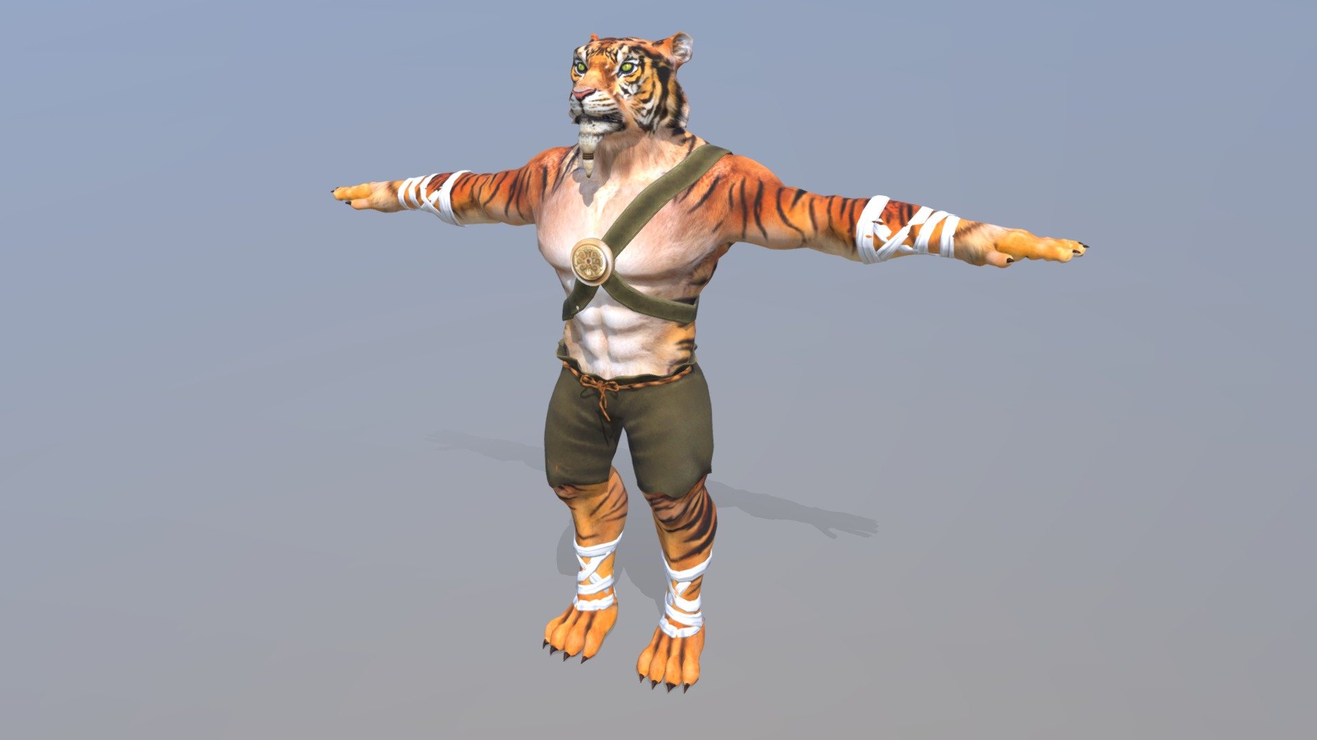Tiger Warrior 3d Model By Creativeavl 0fe3fc2 Sketchfab