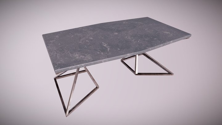 MCN - Midcentury Table 07 - PBR Game Ready 3D Model