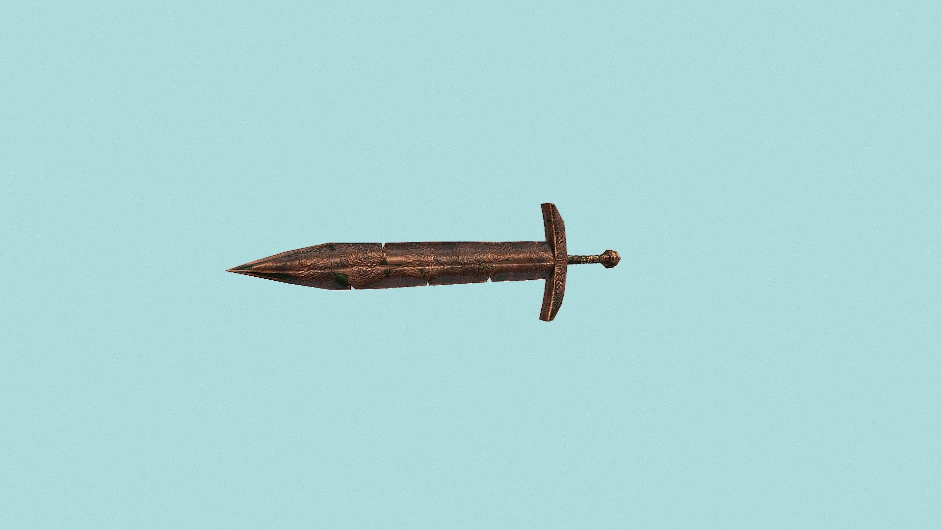 Emerald sword from a shipwreck