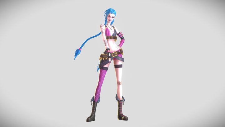 League of Legends: Wild Rift Jinx 3D Model