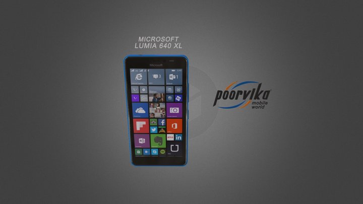 Lumia 640 FULL LOGO CONVERTED 3D Model