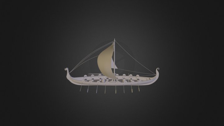 Viking Longship model 3D Model