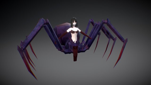 Spider Girl 3D Model