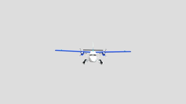 Maldivian seaplane 3D Model