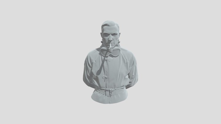 Italian Officer Alpini Sky dress 3D Model