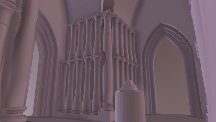Cathedral Of Four Gods 3D Model
