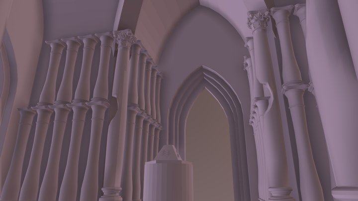 Cathedral Of Four Gods 3D Model