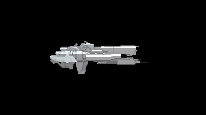 Halo Frigate 3D Model