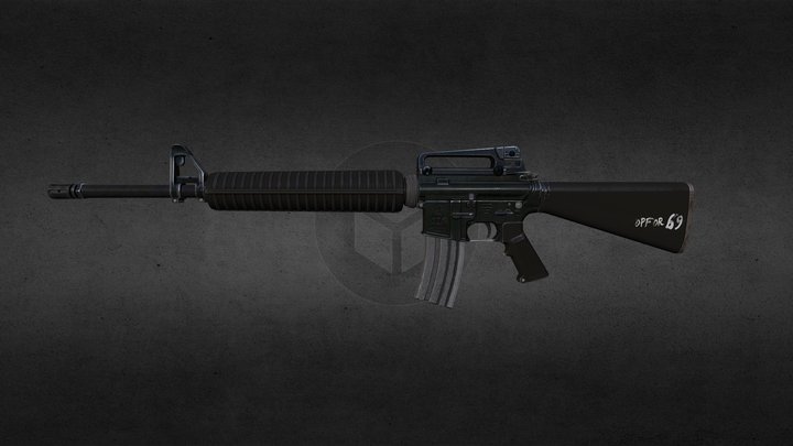 M16a4 3D Model