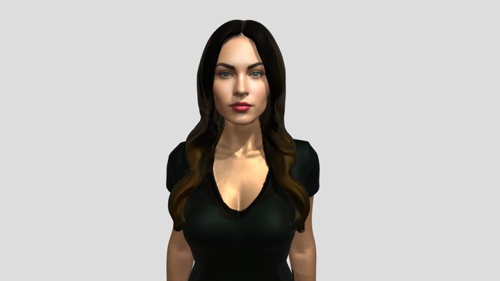 Megan Fox 3D Model