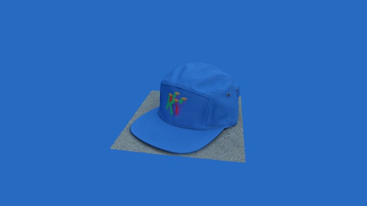 Random Activities: Camp Hat Blue 3D Model