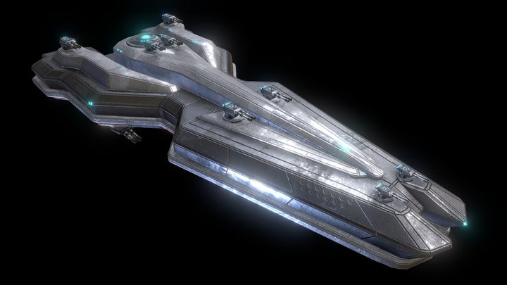 Battleship 3D Model