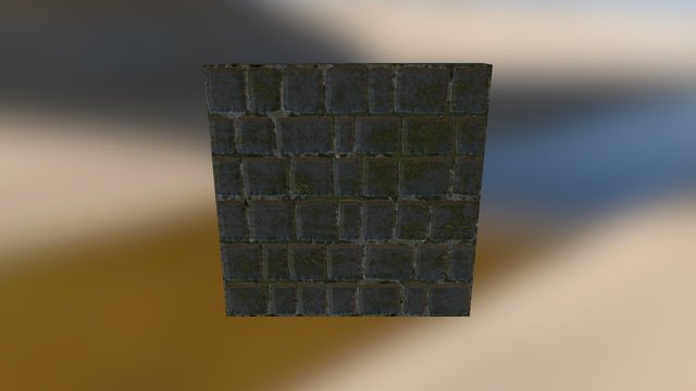 Stone wall 3D Model