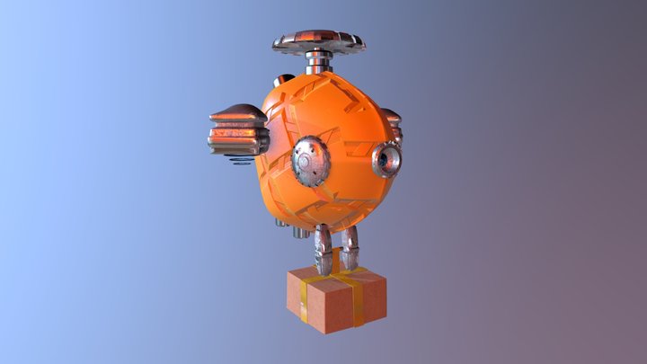 Delivery Drone WIP 3D Model
