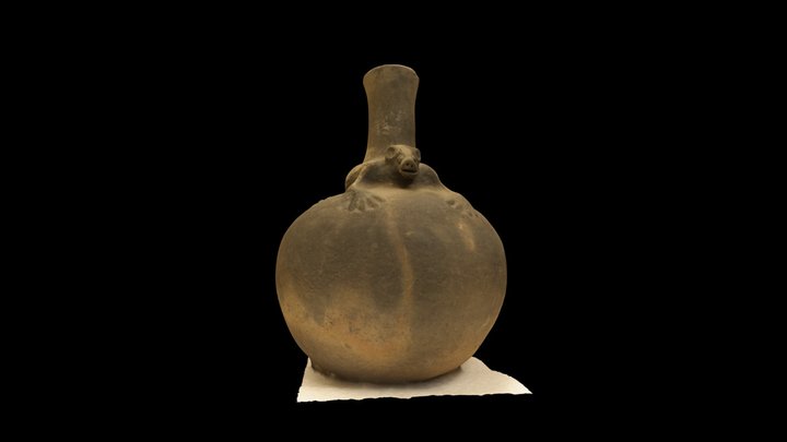 Mississippian Effigy Bottle 3D Model