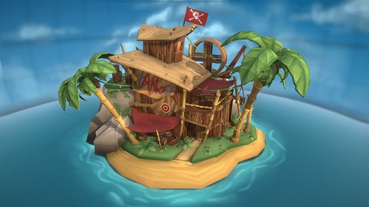 Target - Pirates vs Navy 3D Model