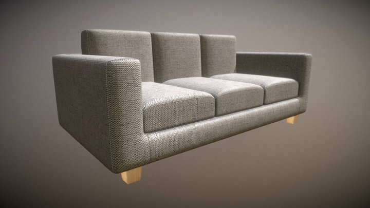 Sofa 3 seat 3D Model