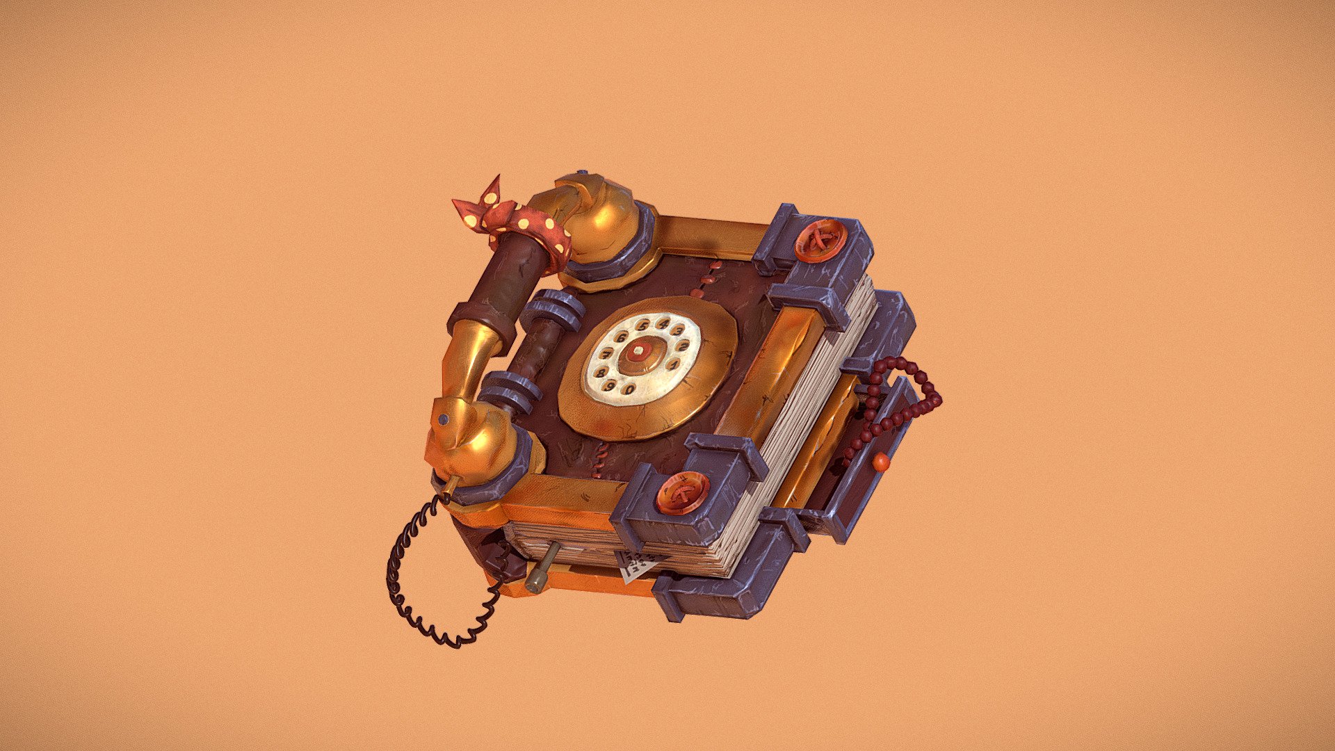 Telephone book - Download Free 3D model by Yratz [0ff3181] - Sketchfab