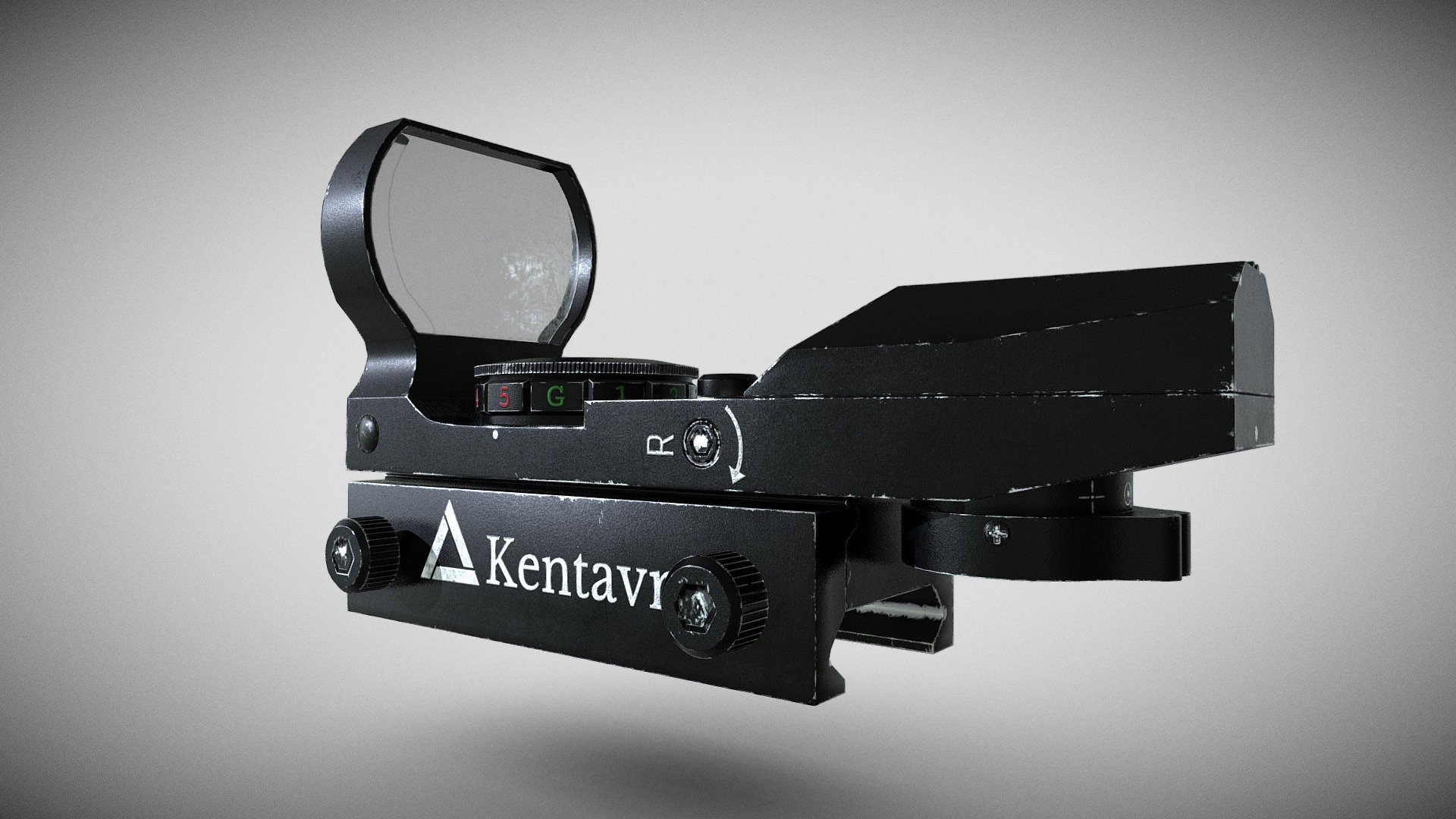 Red Dot Sight / Коллиматорный прицел Download Free 3D model by JSlyin