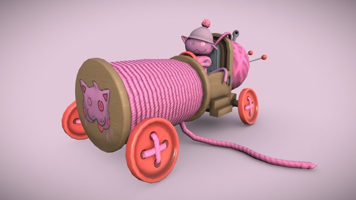 Stanley Ingham - Animal Crossing Racing 3D Model