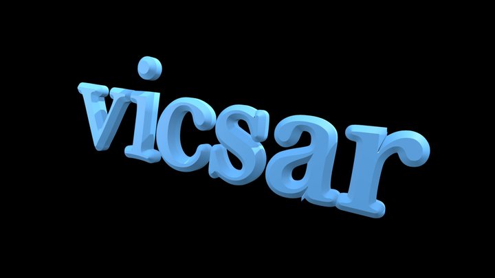 vicsar - text 3D Model
