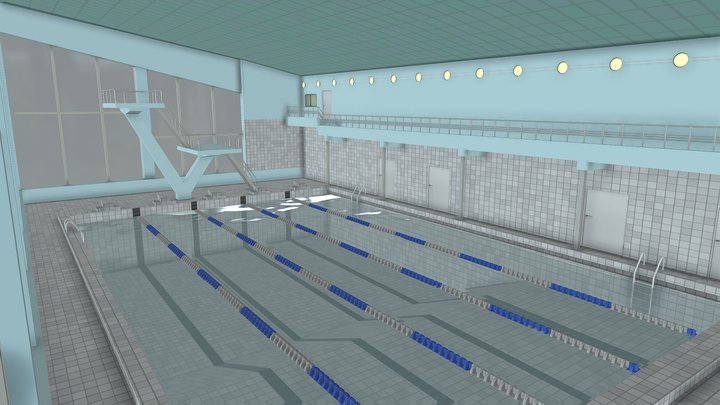 Azure Swimming Pool Pripyat 3D Model