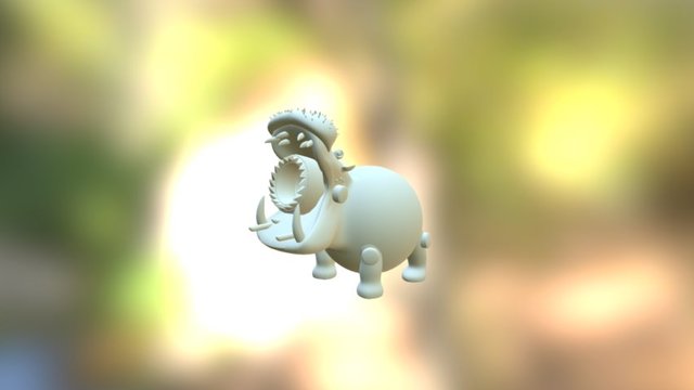 Hippo 3D Model