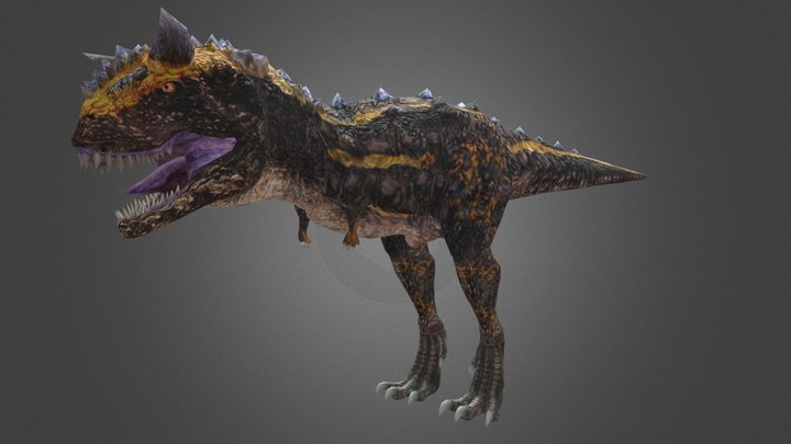 Dinosaur Hunting Carnotaurus – Free 3D Model STL
