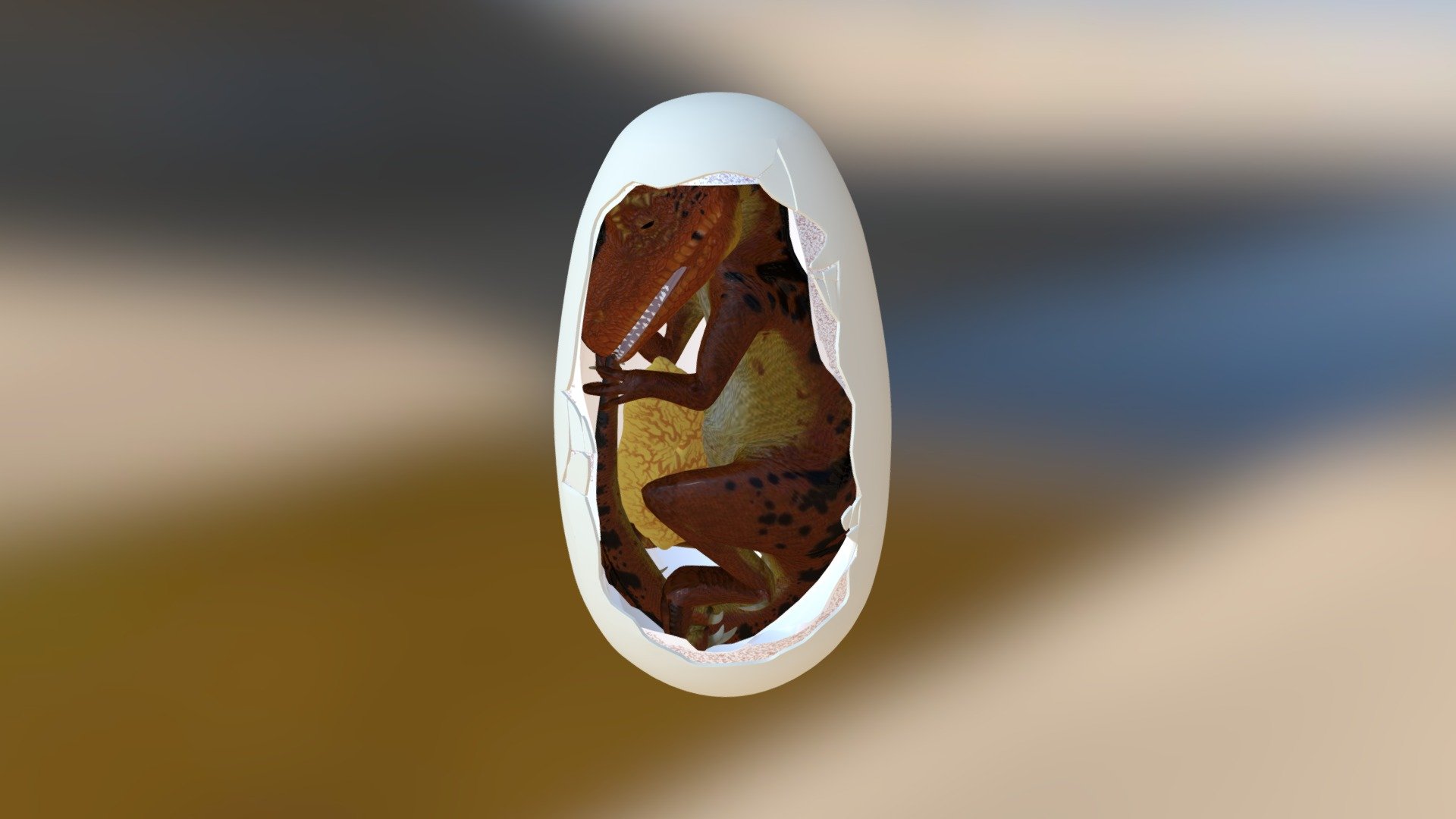 Oeuf de Dinosaure théropode