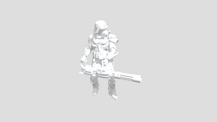 Heavy Soldier Omega white 3D Model