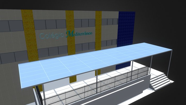 Projeto de Cobertura para o Colégio Meditarrâneo 3D Model