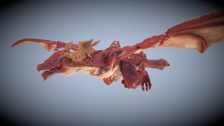The Red Dragon WIP (Drakengard) 3D Model